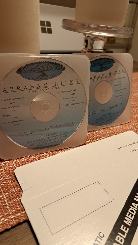 ABRAHAM-HICKS: Two (2) CD's--Assorted Subjects and Years