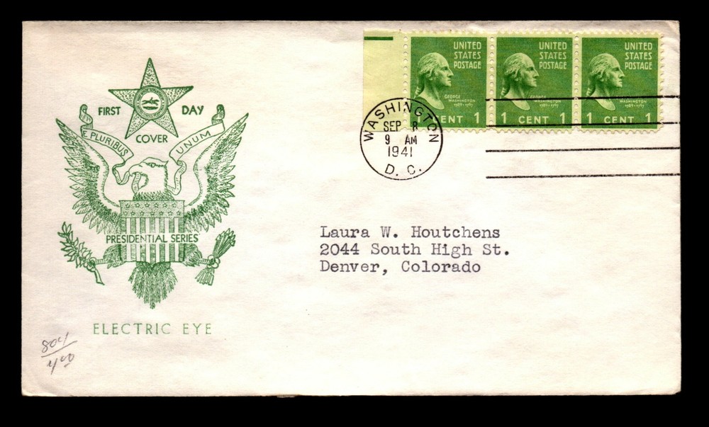 SC# 804EE Electric Eye FDC - Fidelity Cachet - L33851