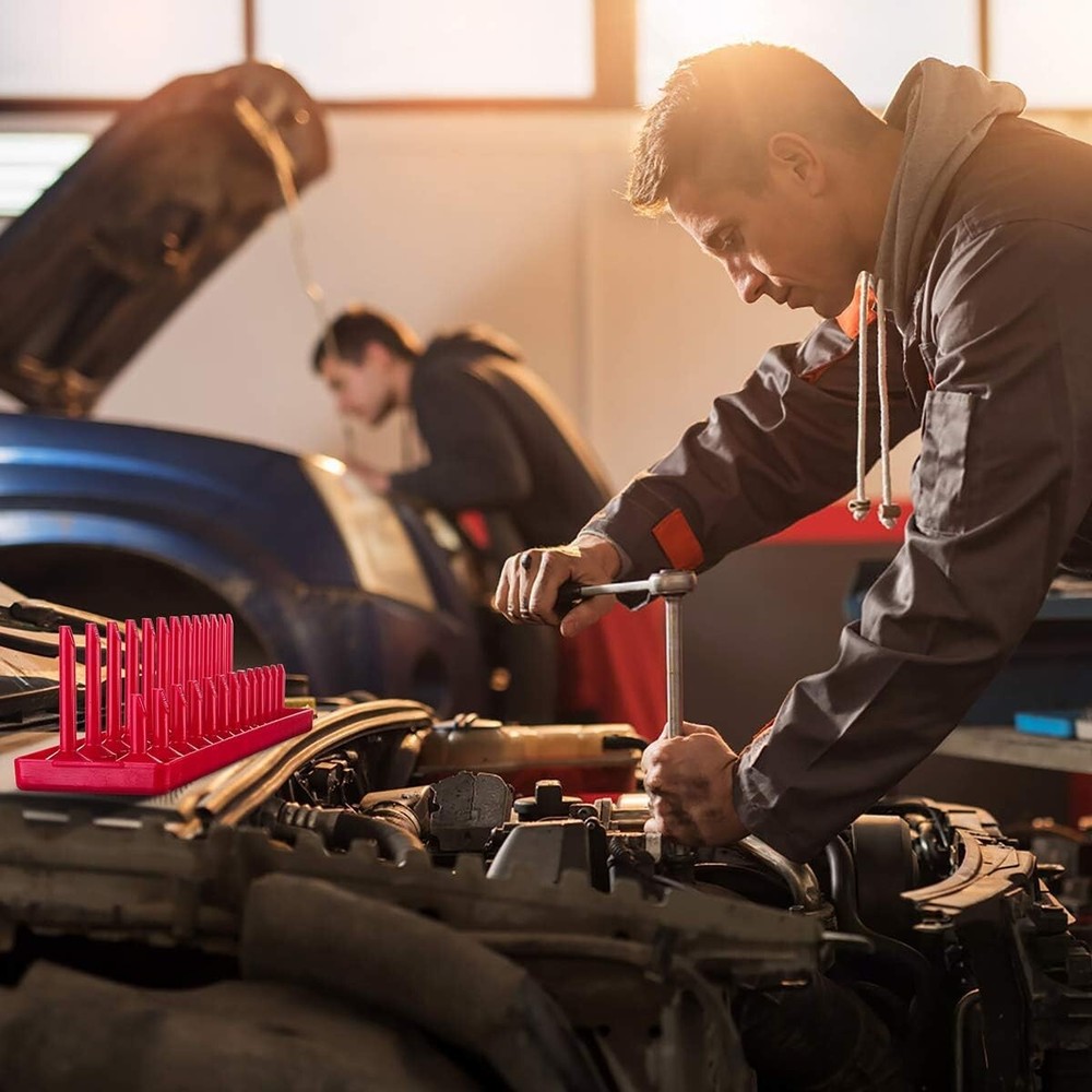 Compact 6-Piece Socket Organizer - Effortless Tool Management for Professionals