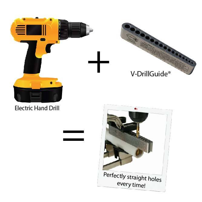 Big Gator Tools - STD1000DGNP - Drill Bit Jig - V-DrillGuide Drilling Accessory