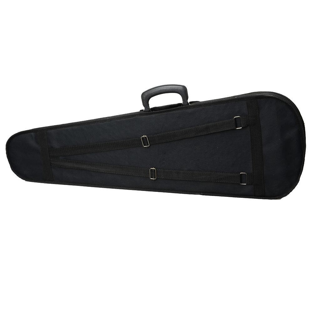 New Student Cloth Fluff Triangle Shape Case for 4/4 Violin Black