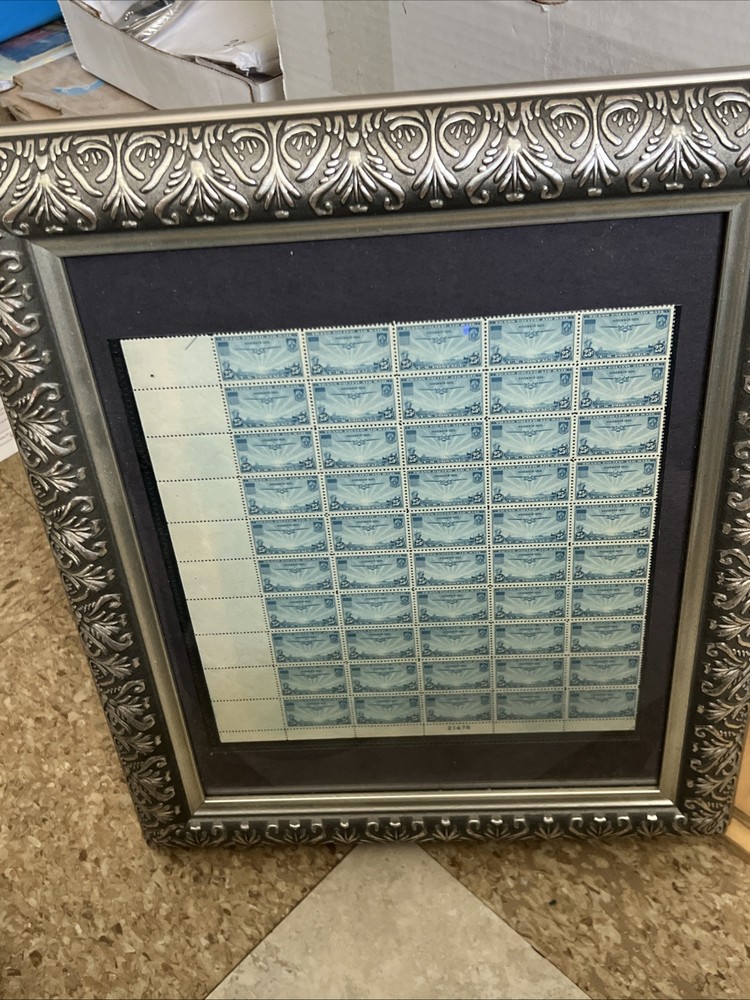 US Scott #C20 | Mint NH Framed Sheet