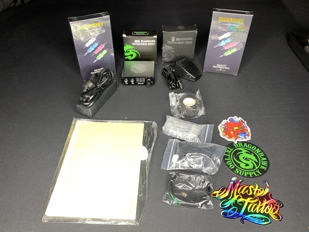 Dragonhawk Tattoo Kit Set SEE DESCRIPTION NO MOTORIZED PEN P32