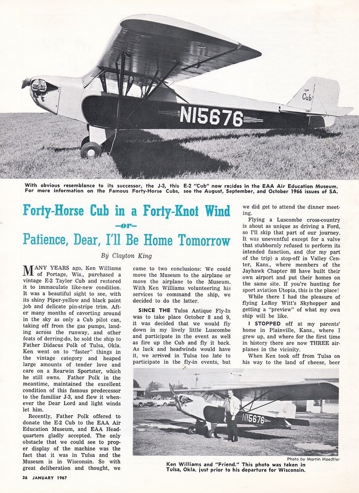 Piper Cub Aircraft Report 4/20/2024d