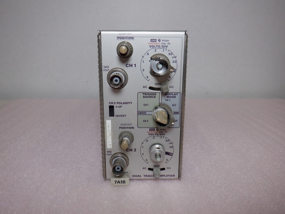 TEKTRONIX 7A18 DUAL TRACE AMPLIFIER
