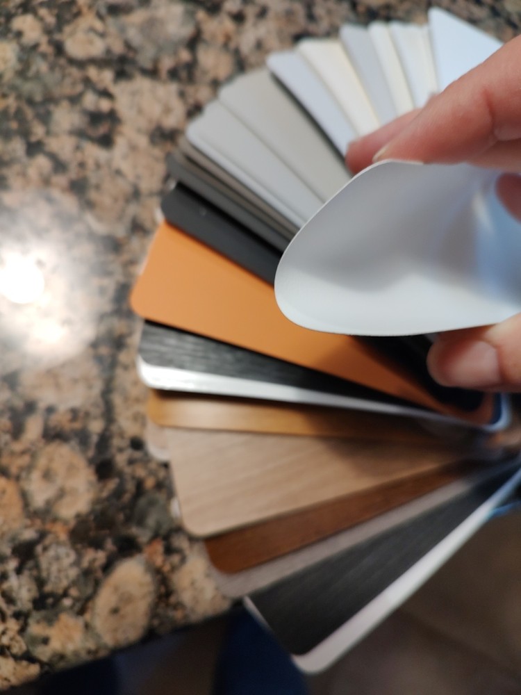 Over 60+ Samples Various Textures Solid And Woodgrain Colors Thermoplastic/Foil