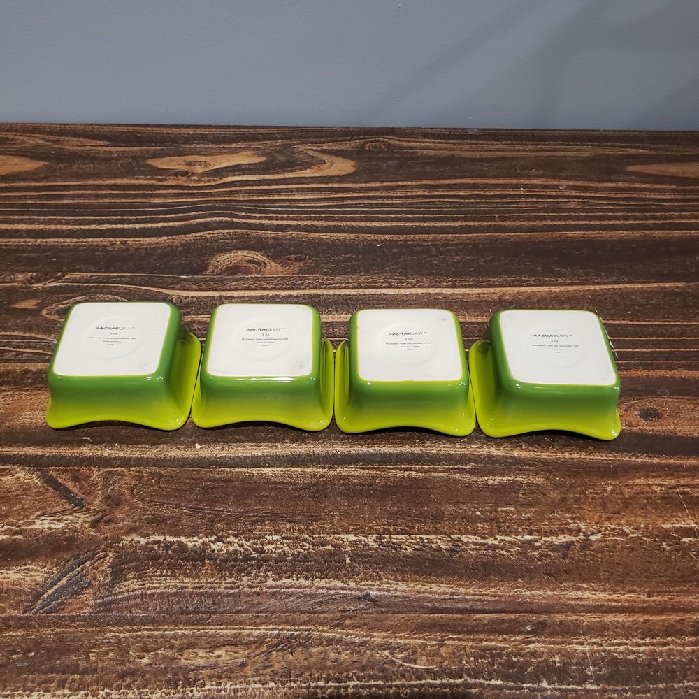 Rachael Ray Green Square Bowls 4 Pc Set