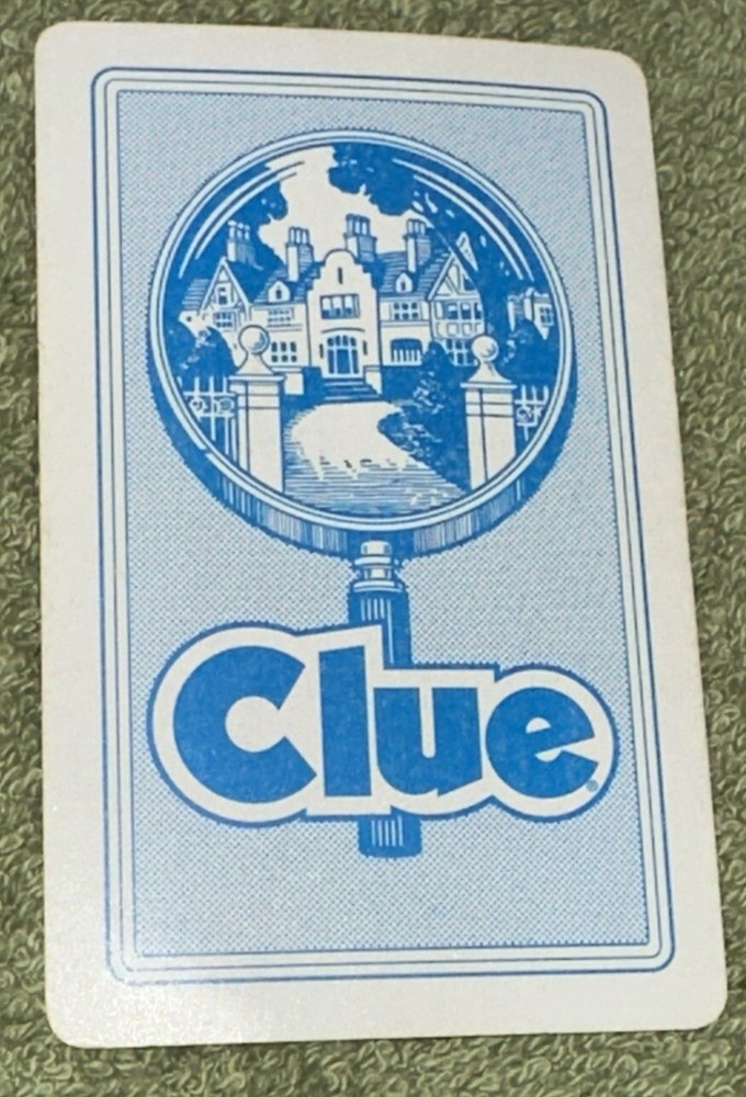 Clue 1986, 1992 Room Card Study Replacement Piece