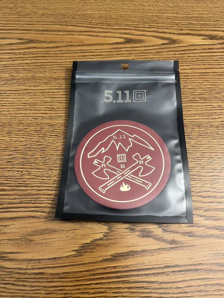 5.11 Tactical Crossed Axe Patch Laser Cut Hook-Back Patch Style # 82026