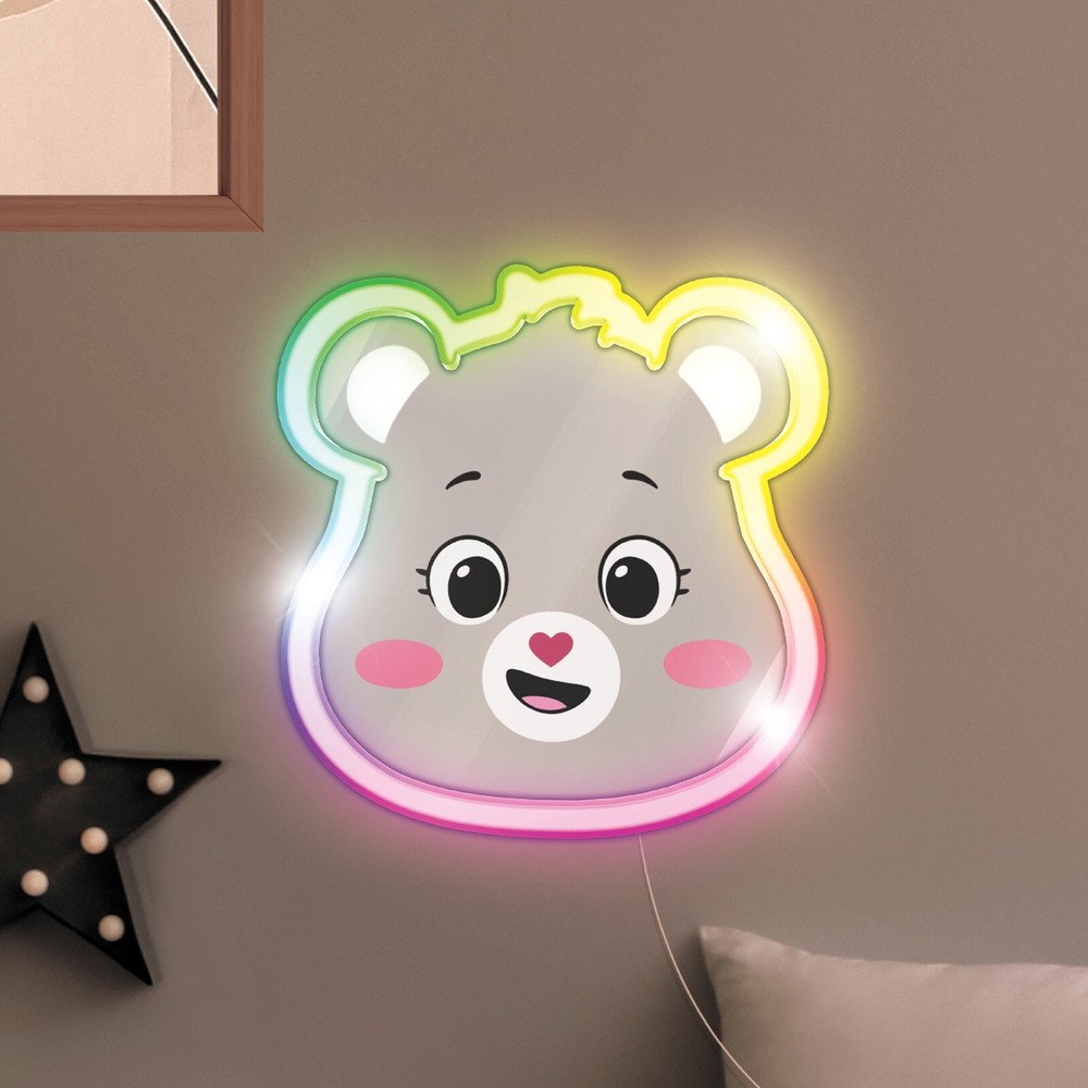 Care Bears Neon Wall Decor with Multicolored Ambient Lighting