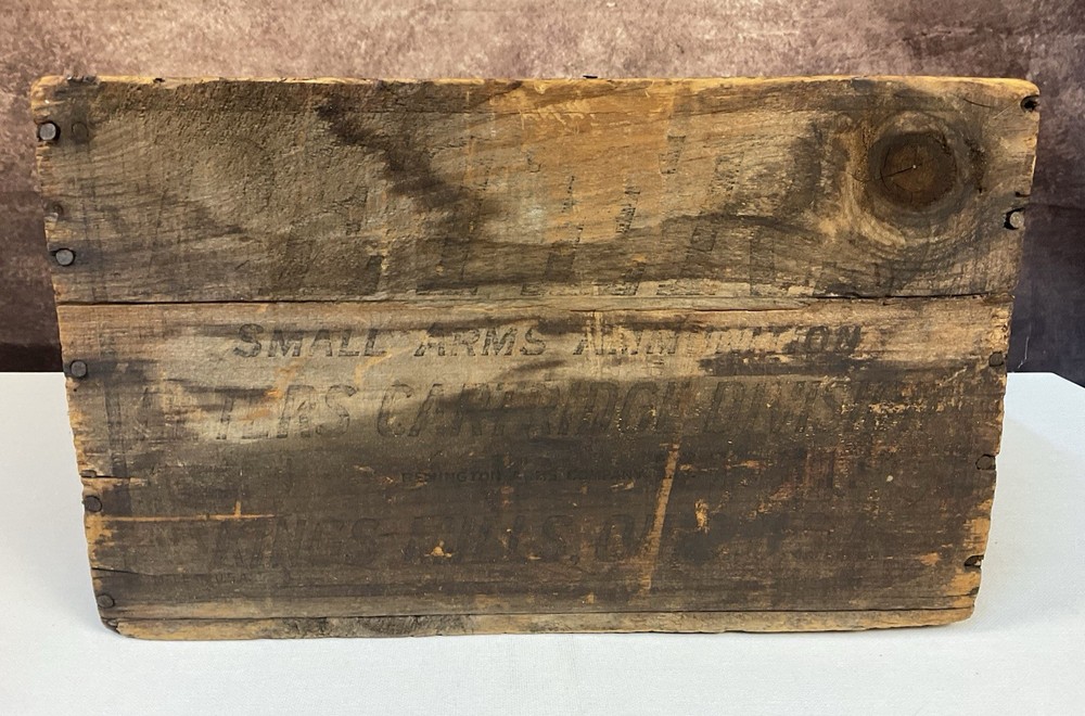 Peters Ammunition EMPTY Wooden Crate Vintage
