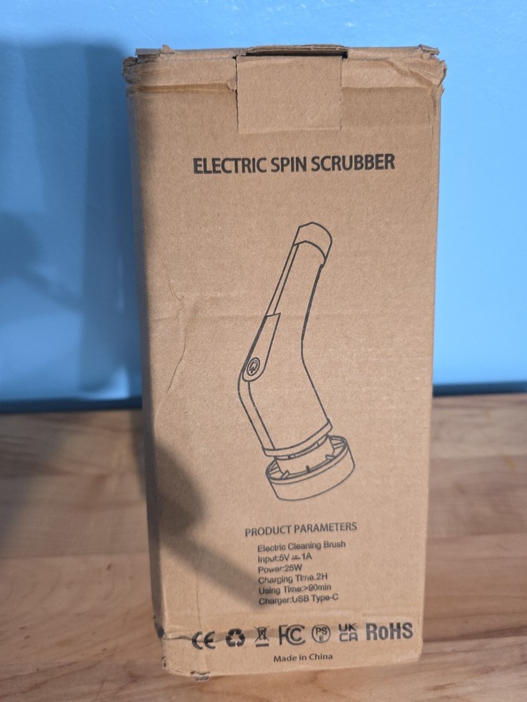 Electric New Spin Scrubber White Short Brush