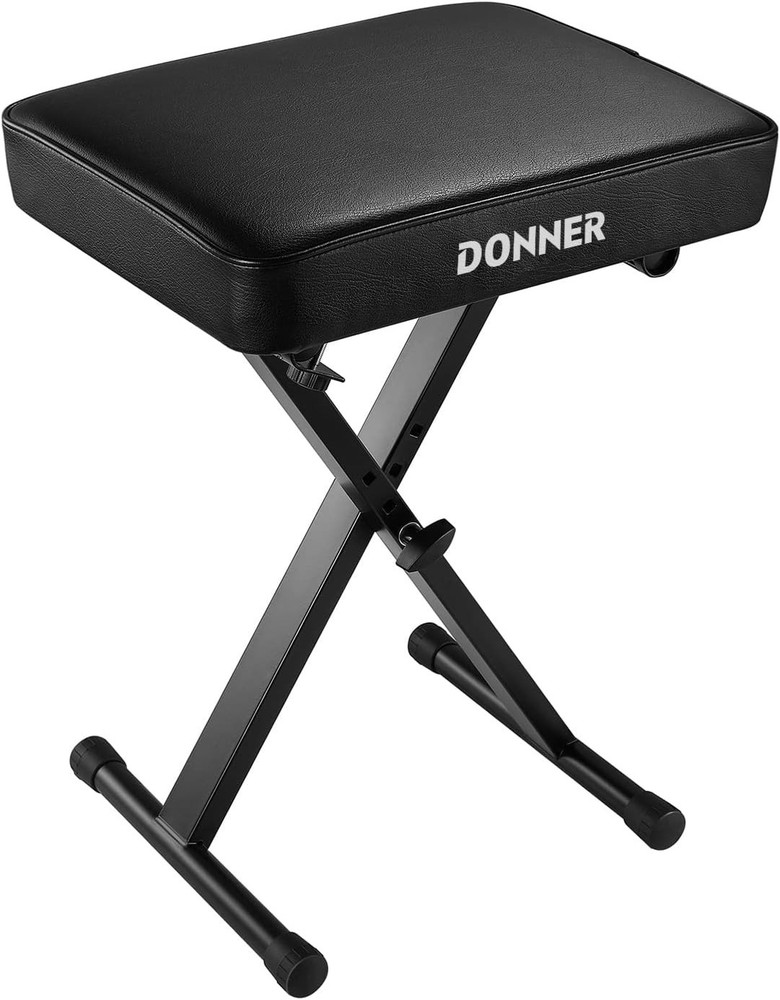 New Bench Adjustable Keyboard Bench Portable Stool Collapsible Chair Foldable
