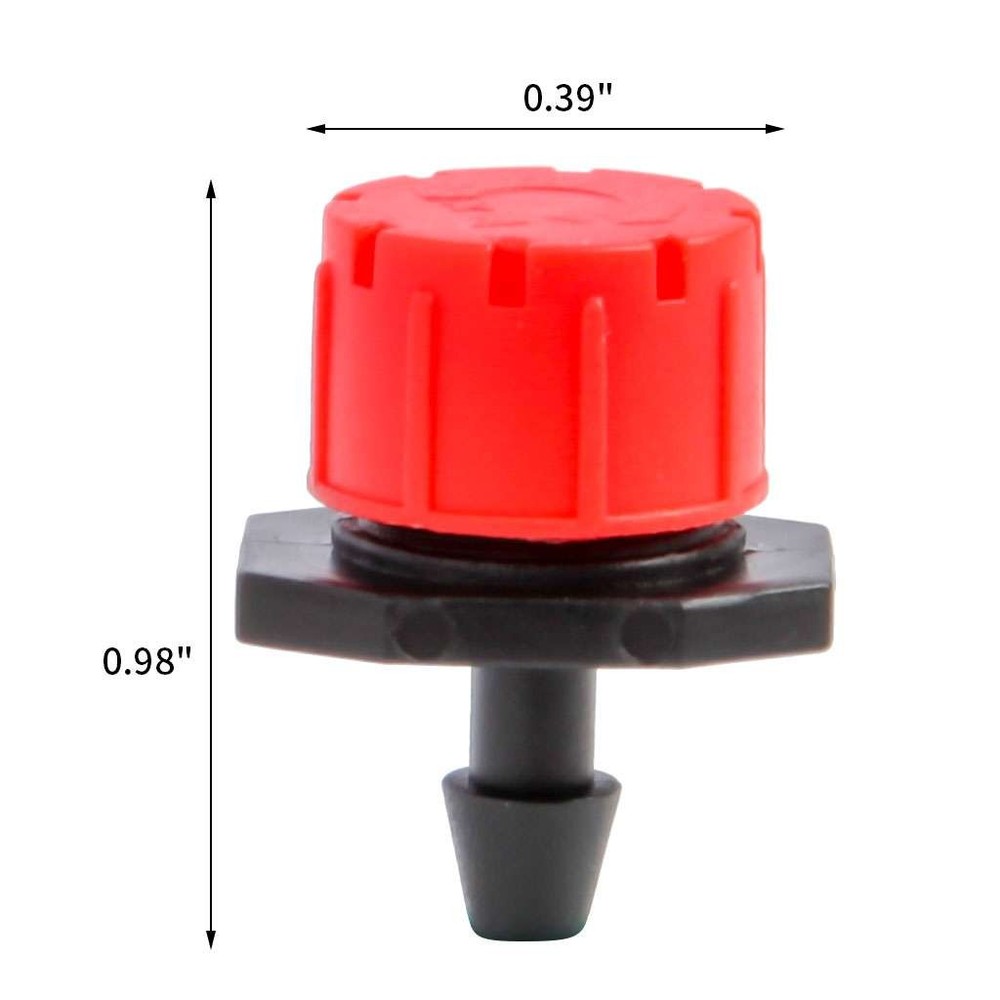 100X Adjustable Emitter Dripper Micro Drip Irrigation Sprinkler Watering System