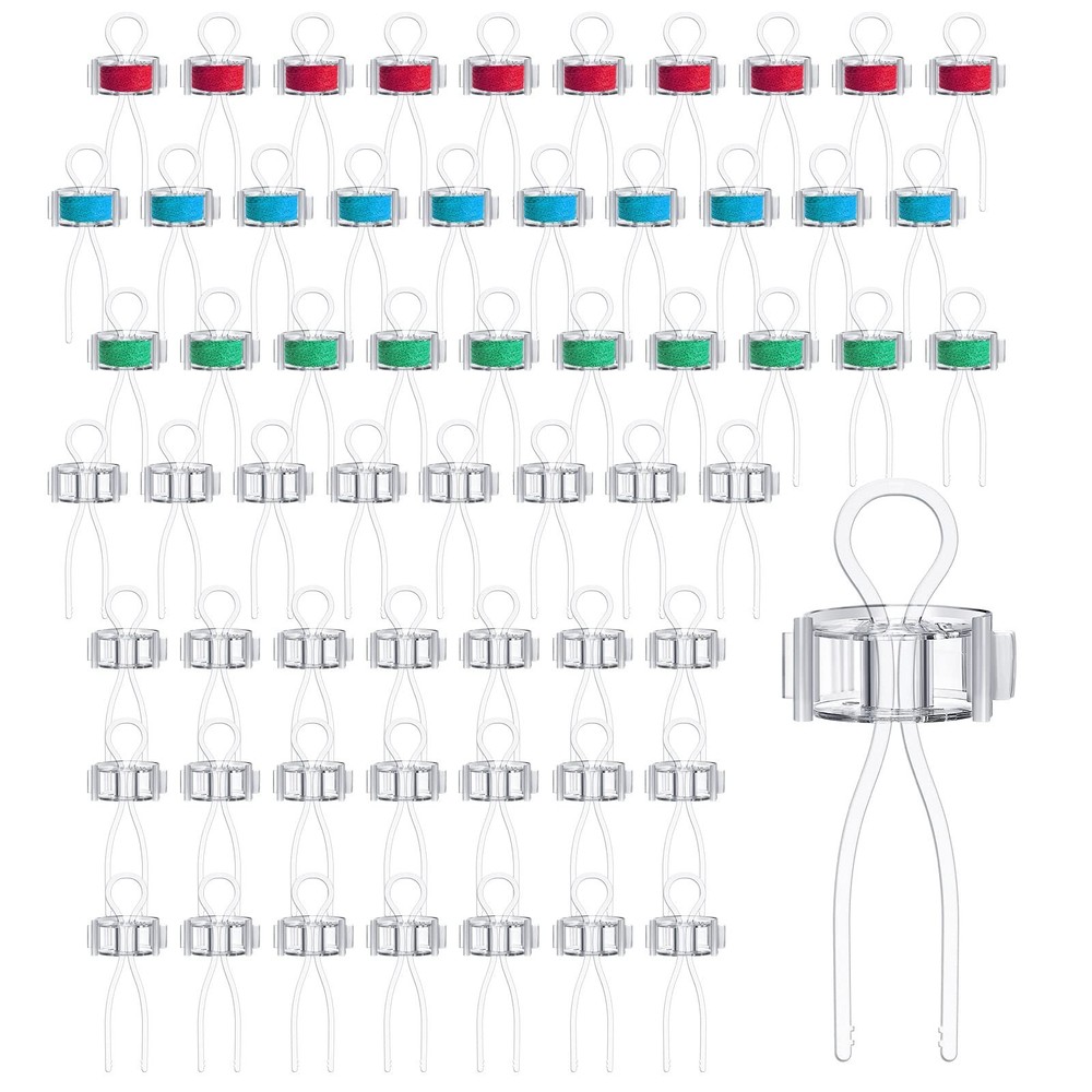 Jexine 180 Pack Bobbin Thread Holder Set Includes Sewing Bobbin, Clips, Threa...