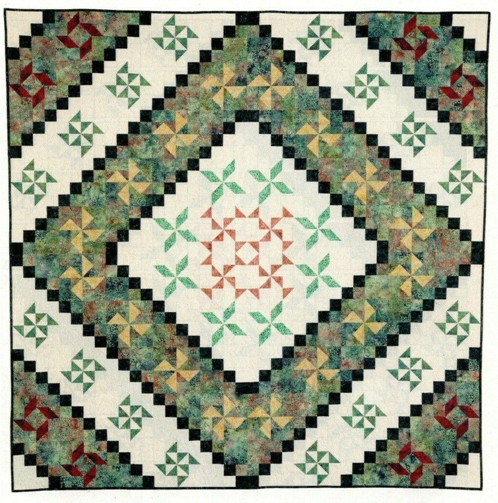 Diamond Dance Quilt Pattern Pieced TB