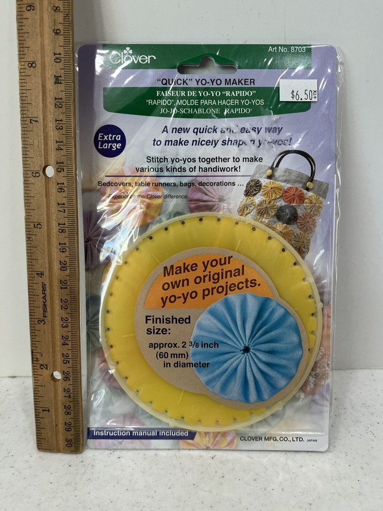 Clover Quick Yo Yo Maker-Round 2-3/8 Inch, New