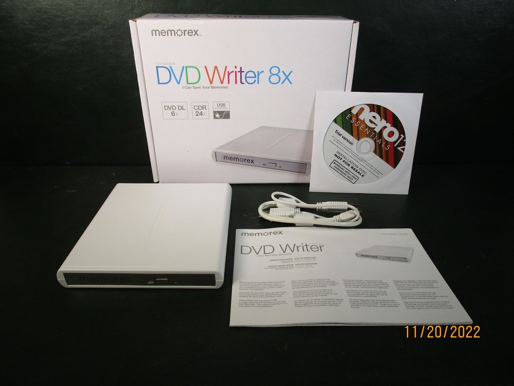 Memorex DVD Writer 8X External Drive New