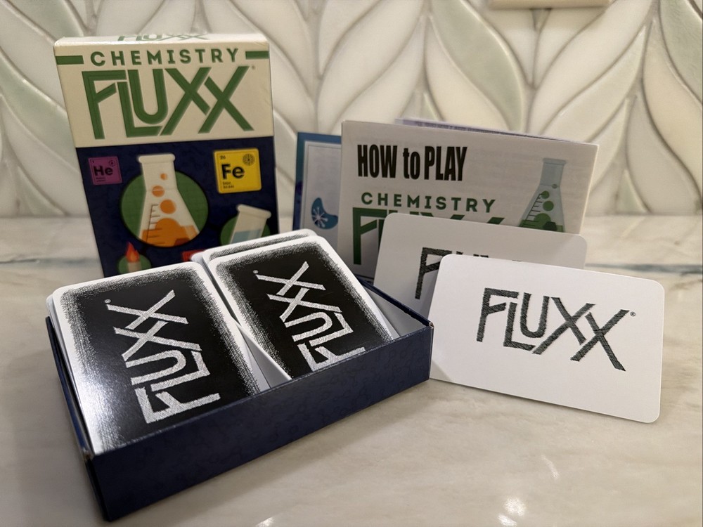 Chemistry Fluxx - 100% complete - open box, unplayed copy
