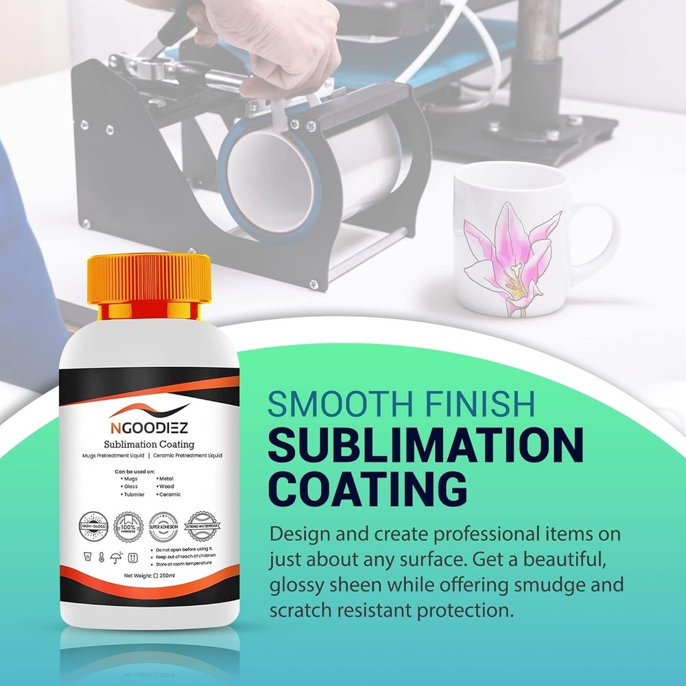 All-in-One Sublimation Coating Kit - 250ml for Personalizing Any Hard Surface