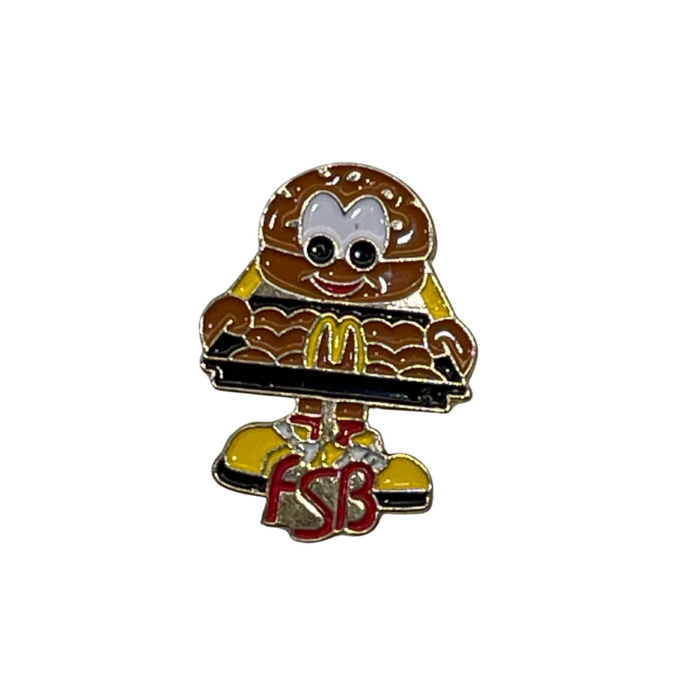 Vintage McDonald’s FSB Burger Lapel Pin (1990s).