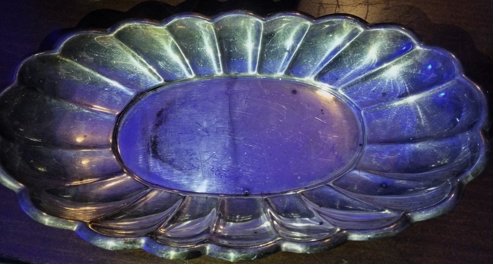 Reed & Barton Holiday Silverplate Platter Tray Post-1940