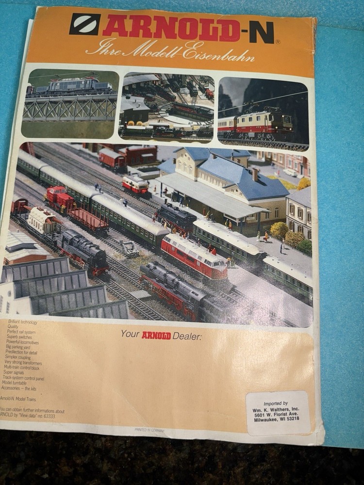 N Scale Arnold 1986/87 Reference And Price Guide Paperback
