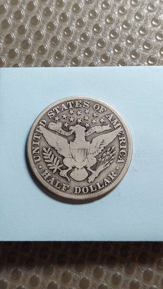 1913 Barber Silver Half Dollar 50C Nice VG Y142