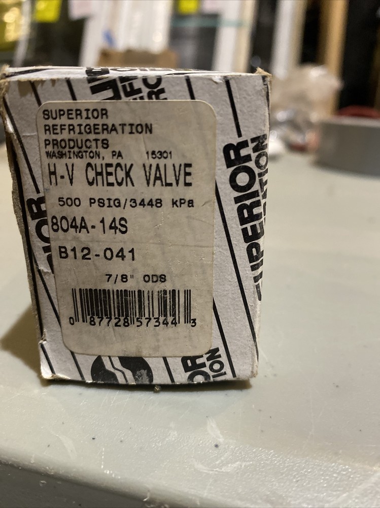H-V Check Valve 500 Psig/3448kpa