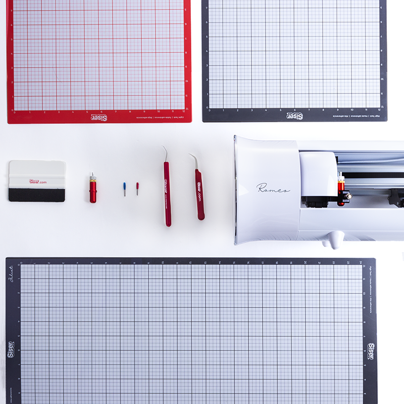 Siser 12"x12" Light Tack Cutting Mat (red)