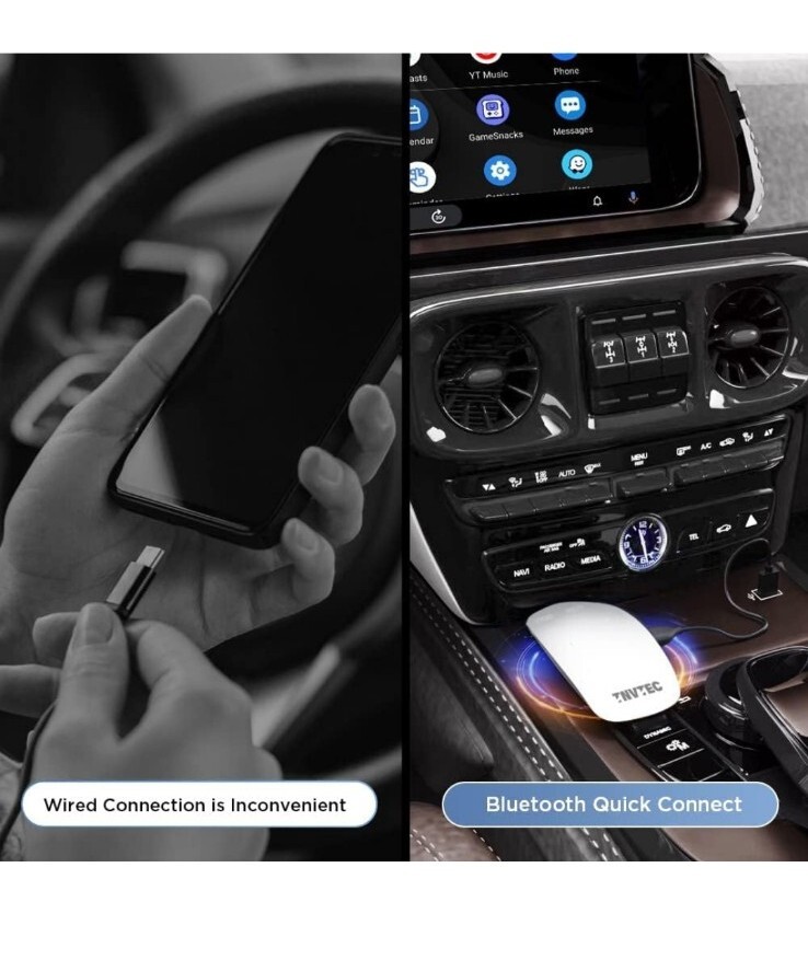 Wireless Android Auto Adapter 2023 Convert Wired Android Auto to Wireless