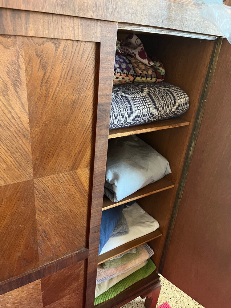art deco linen bureau