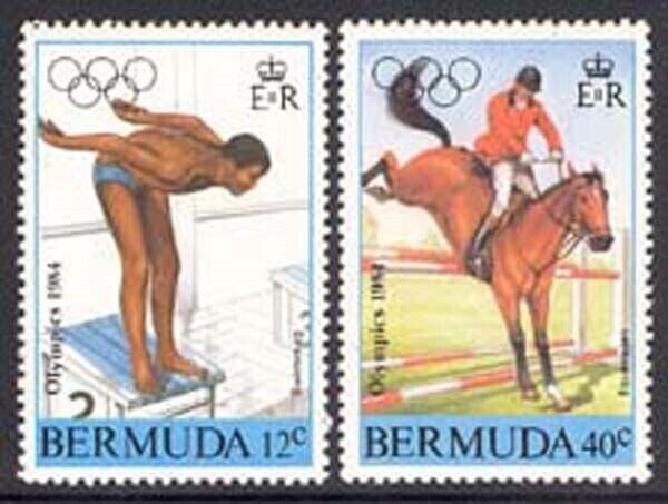 Bermuda 1984 Olympics set Sc# 453-56 NH