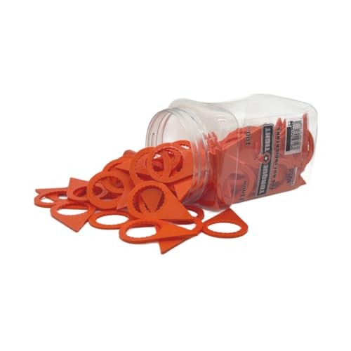 33mm Lug Nut Indicators – 100pc Standard Retail Pack Orange 100 Pack Retail Jug