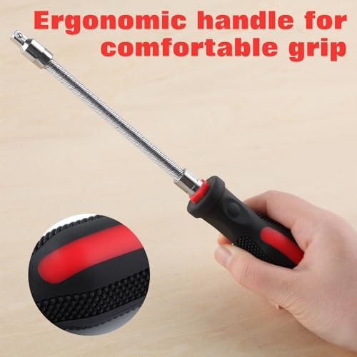 Belt Changing Tool Clutch Cover Removal Tool with Reversible Socket, Belt