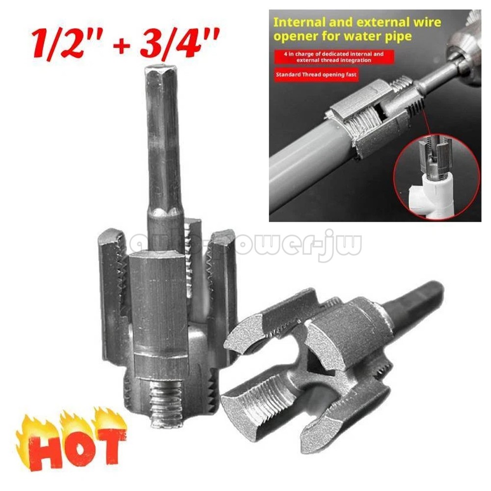 Integrated Internal & External Pipe Threading-Tool PVC Pipe Threader Kit