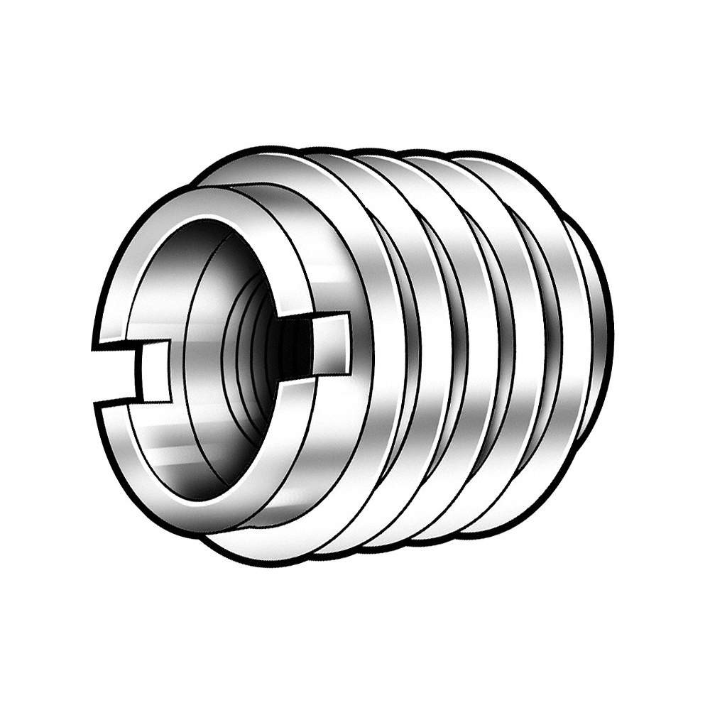 GRAINGER APPROVED 4ZU63 Knife Thread Insert,SS,1/4-20,PK5 4ZU63