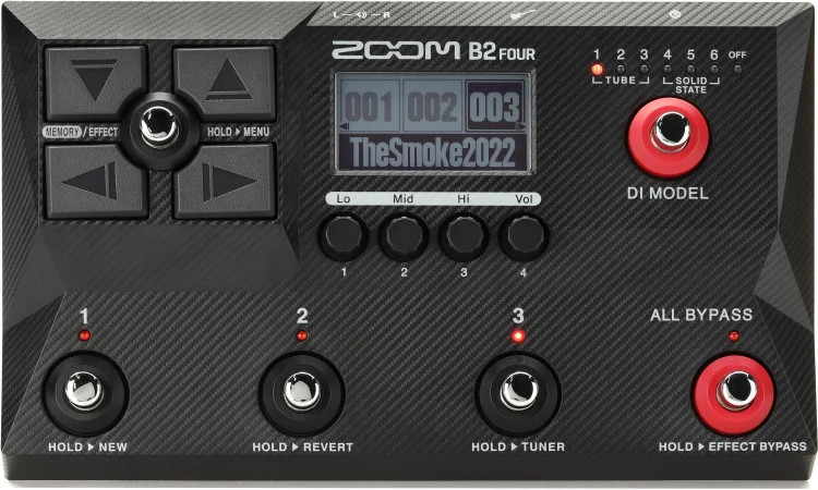 Zoom B2 Four Bass Multi-effects Processor