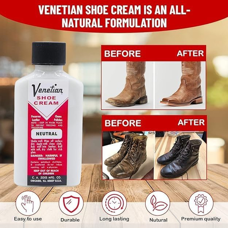 Shoe Cream, 3 Ounces, Neutral