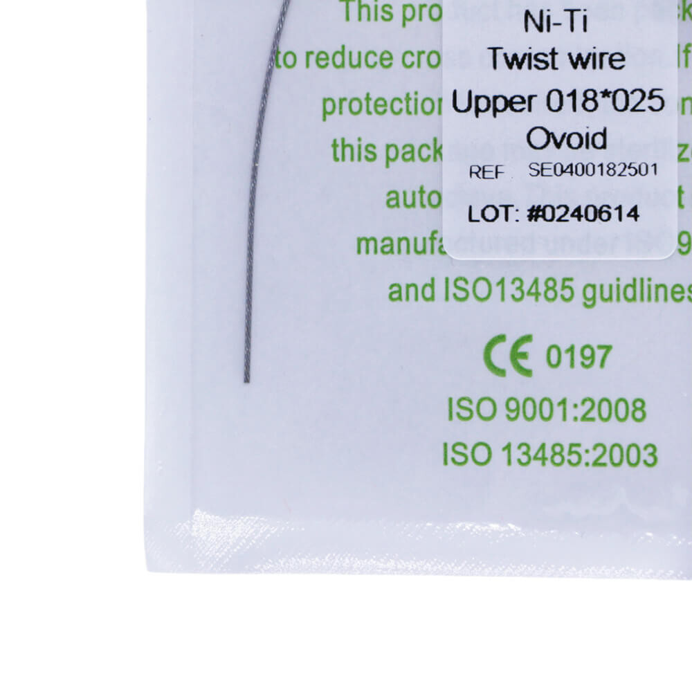 1 Pack Dental Orthodontic Ni-Ti Rectangular Twist wire Ovoid 018×025 Upper