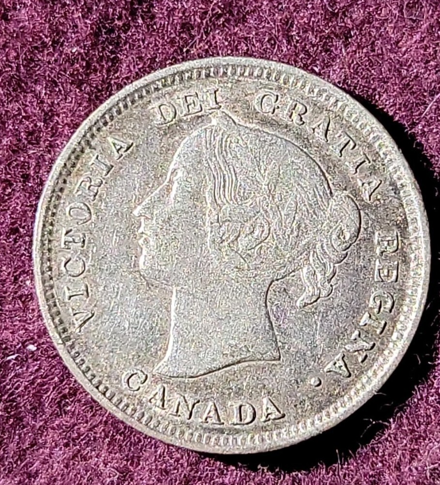 1892 Canada 5 cent silver - Solid XF stk#K954