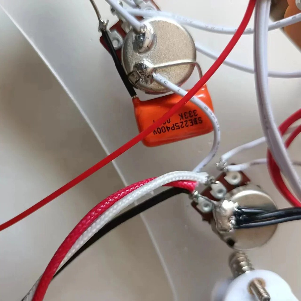 SSS Clear guitar pickguard, Active single coil Active pickups 5-way switch ST