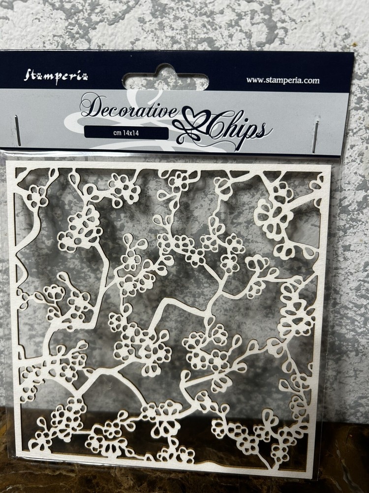 Stamperia Decorative chips light chipboard