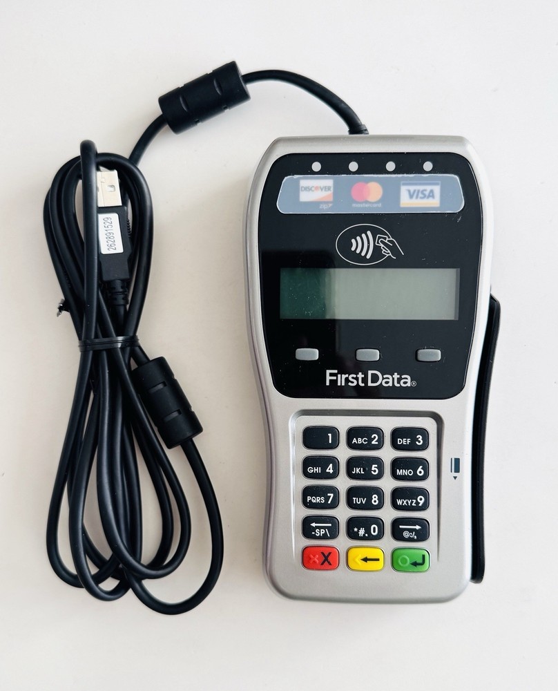 First Data FD-35 PIN Pad Card Reader USB Contactless Chip Swipe – Tested