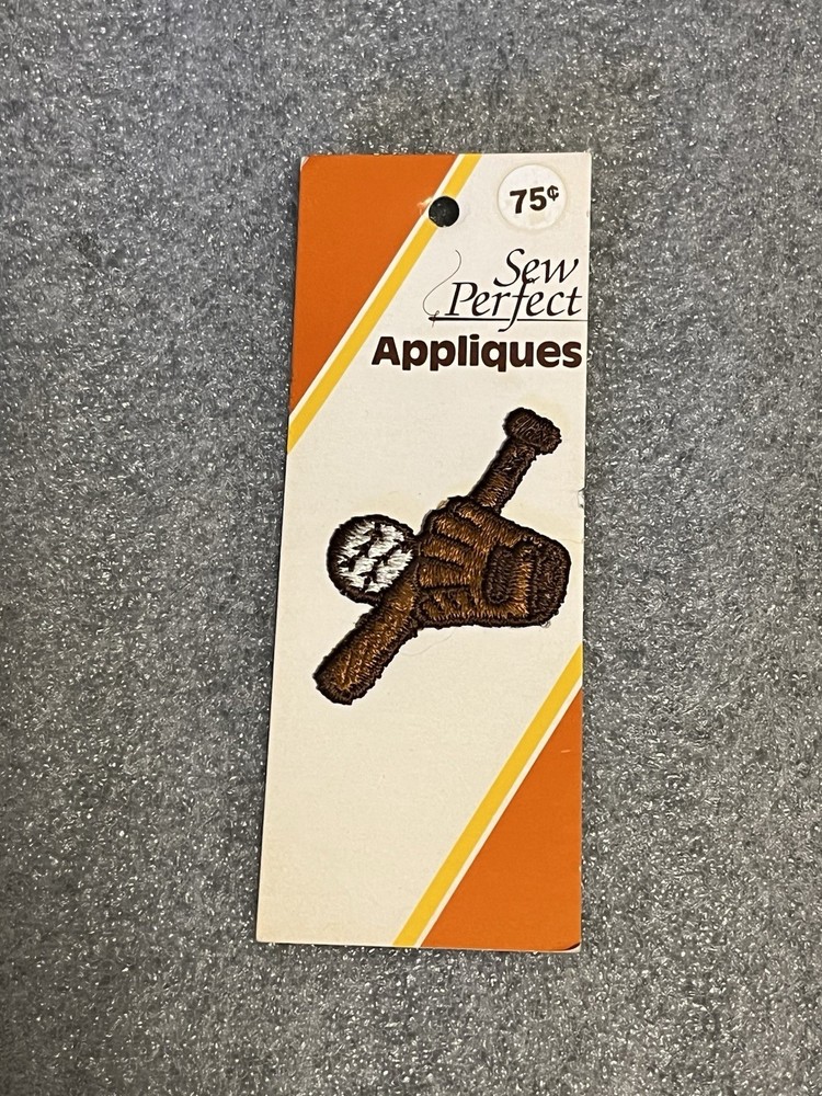 Appliques Baseball, Mitt And Bat