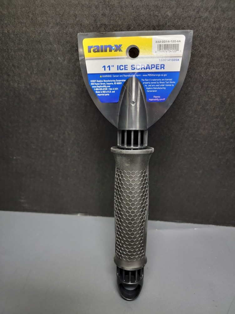 Rain X - 11” Inch Ice Scraper - 1220141020X - Winter Windshield Snow Remover
