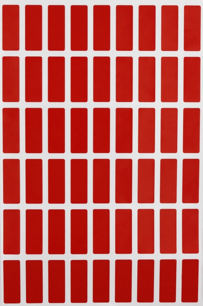 Rectangle Stickers Colored Labels Various Sizes (1" x 3/8" - 4" x 2") 15 Sheets