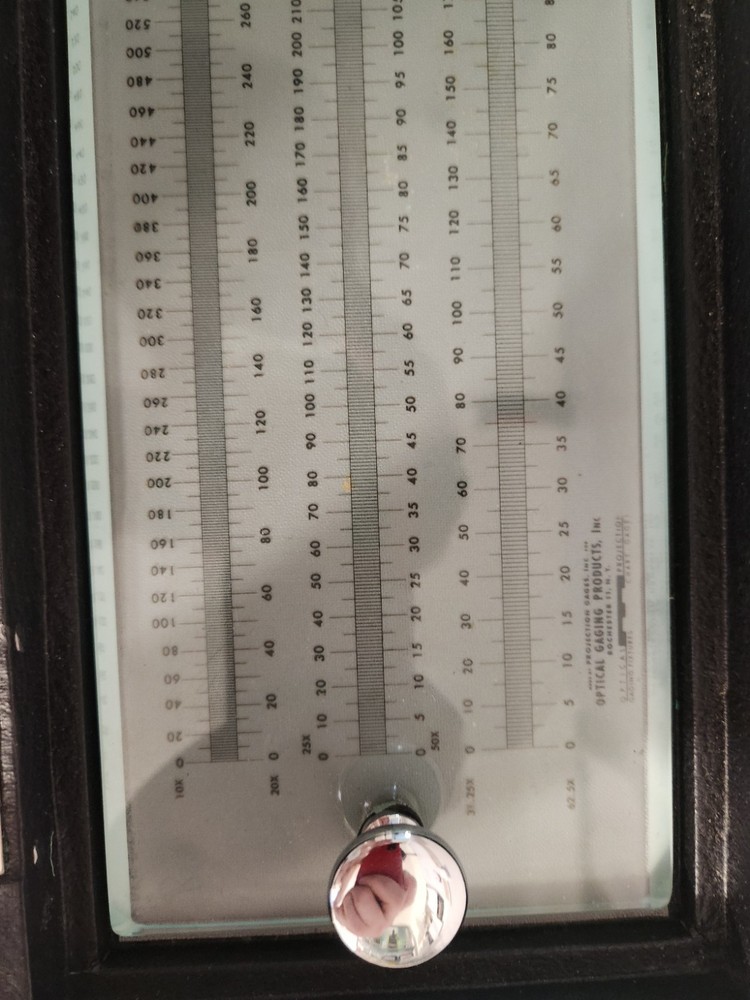 Optical Gaging Products Multi Scale Glass Rule