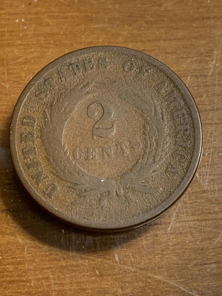 1865 Two 2 Cent Piece Circulated Condition SKU# 34205