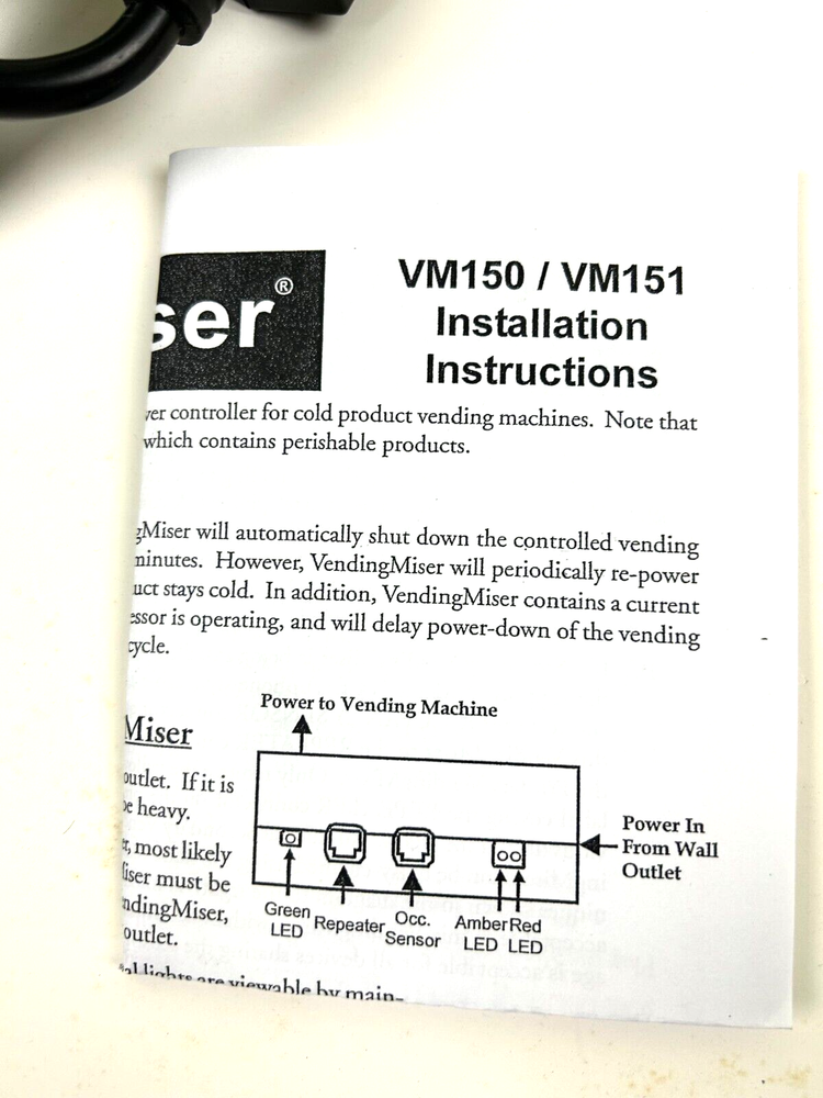 VendingMISER | VM150 | Vending Machine Sensor | New